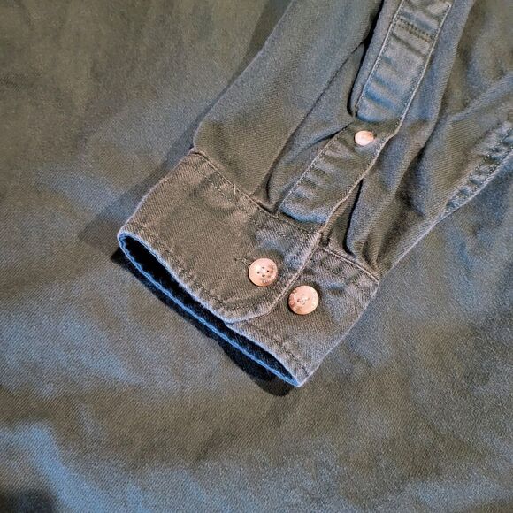 Eddie Bauer Relaxed Fit Button Up Heavy Weight Flannel Shirt Men Size Large Tall - Picture 2 of 9